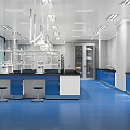 Modern Laboratory Testing Laboratory Tables and Chairs Laboratory Equipment Laboratory Research Room 3d model