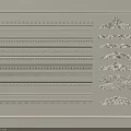 Various Decorative Gypsum Moldings With Intricate Patterns And Classic Designs
