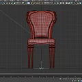 Elegant Single Chair With Black Leather Upholstery And Gold Decorative Accents