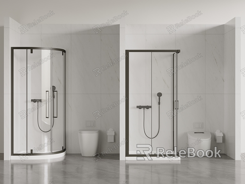 Shower Room Partition Shower Toilet model