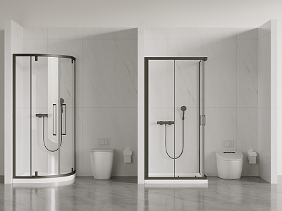 Shower Room Partition Shower Toilet model