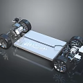 Automotive Chassis Components Featuring Battery System Wheels And Suspension Parts