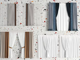 Curtains 3d model