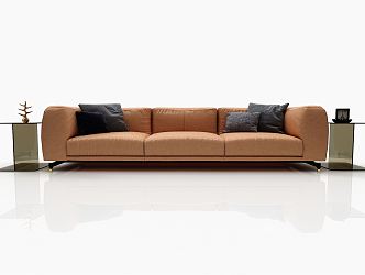 Modern Three-Seat Sofa 3d model