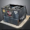 Construction Waste Management Bin With 10 YD Capacity And Black Garbage Bags