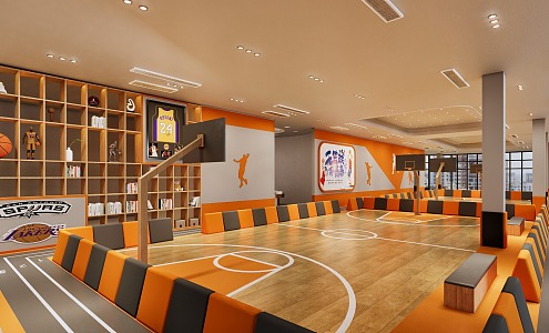 Basketball Training Children's Basketball Training Physical Training Children's Exercise Center 3d model