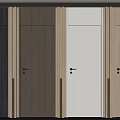 Hinged Doors In Wooden White And Gray Finishes For Modern Home Design