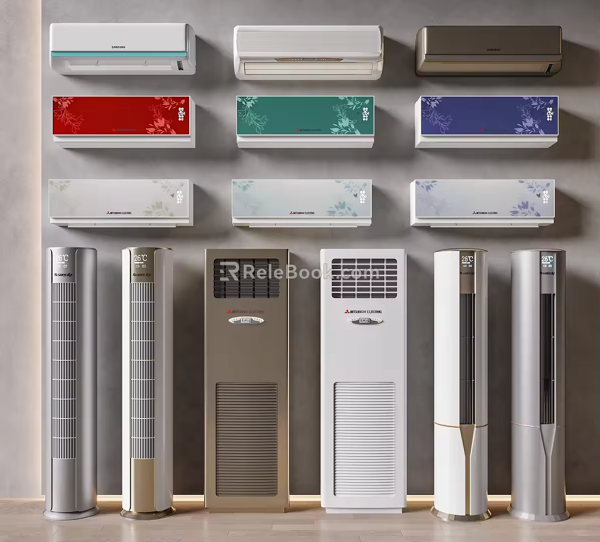 Modern air conditioning air conditioning combination 3d model