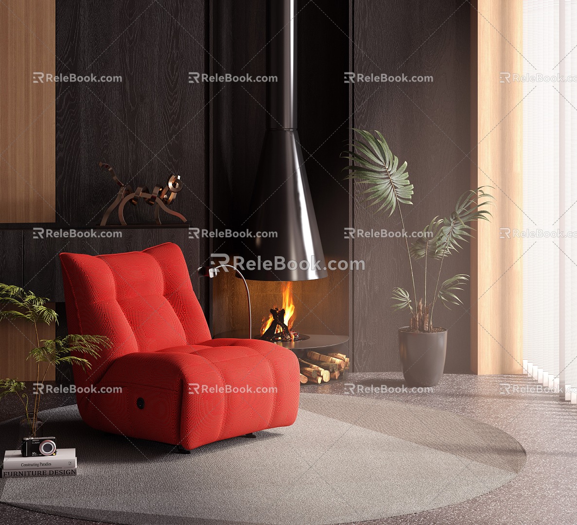 Single Sofa Caterpillar Functional Sofa 3d model