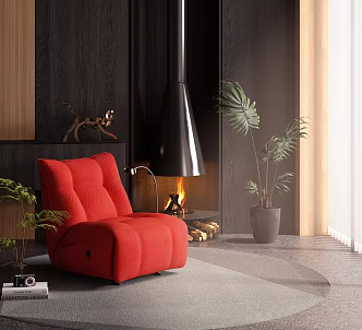 Single Sofa Caterpillar Functional Sofa 3d model