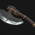 Tomahawk Game Axe Ares Axe Mountain Axe Pangu Axe Cold Weapon Low Face Number Low Model Simple Model Video Level Super Realistic 3d model