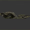 Detailed 3D Landscape Model Featuring Rocky Terrain Textured Surfaces And Natural Color Variations