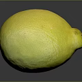 Fresh Ripe Yellow Lemon with Smooth Vibrant Skin and Reflection on Dark Background