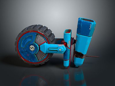 Modern Tire Aircraft Tire Sci-fi Tire Rings 3d model