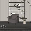 Modern single sofa 3d model