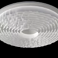 French Textured Paper Ceiling Corrugated Circular Ceiling Special-Shaped Ceiling Circular Grille Ceiling Circular Wave Ceiling 3d model
