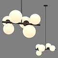 Nordic Simple Chandelier 3d model