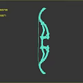 Handcrafted Traditional Wooden Bow Weapon With Ornate Decorations And Classic Design