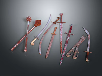 Industrial LOFT weapon cold weapon gun 3d model