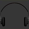 Ergonomic Computer Headphones with Wooden Headband Black Ear Cups Metal Frame and Gray Reflection