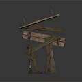 Traditional Wooden Multi Tiered Household Drying Rack With Hooks For Daily Use