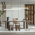 Modern study 3d model