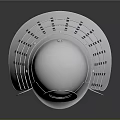 Shiny Silver Metallic Helmet With Round Transparent Top And Side Flaps