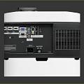 Modern Computer Projector With Multiple Ports Front Panel Display And Ventilation Grilles 3d model
