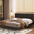 Maillard Double Bed 3d model