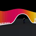 Colorful Gradient Archway at Suzhou Quality Consumption Retail Development Conference