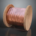 High Quality Shiny Copper Wire Wound on Wooden Spool for Industrial Use