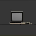 Vintage Electronic Computer System With Monitor Keyboard And Disk Drive
