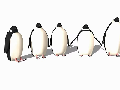 Modern Penguin Animal Cute Penguin 3d model