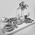 Tableware 3d model