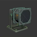 Sturdy Industrial Mechanical Equipment With Square Panel Metal Bracket And Base