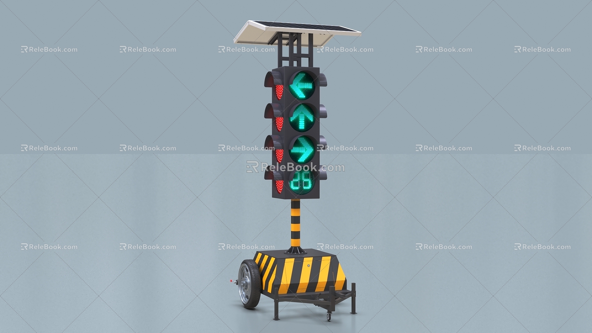 Signal light Indicator light Traffic light Mobile signal light 3d model