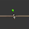 Modern game character panda animal cartoon panda animation panda 3d model