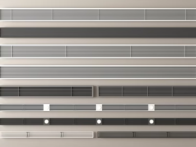 Variety Of Air Conditioner Vent Designs For Home 3d model