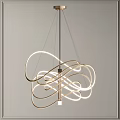 Modern Curved Chandelier Designs Featuring LED Lighting And Sleek Metal Frames For Home Interiors