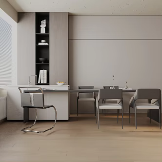Modern dining table 3d model