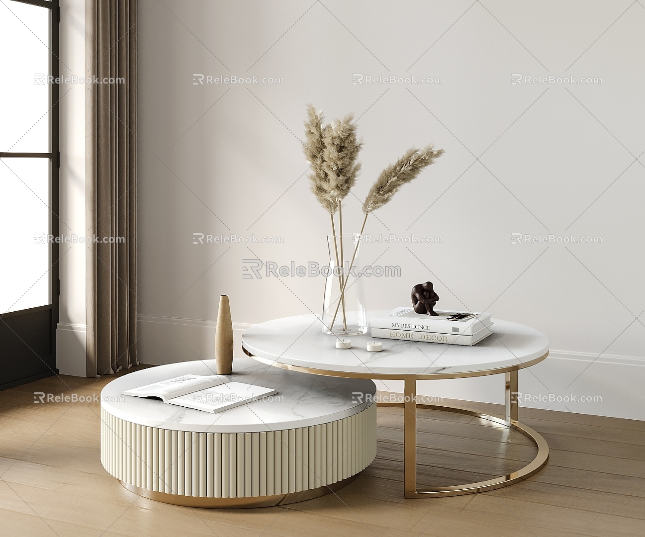 Light Luxury Coffee Table 3d model