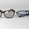 Stylish Tortoise Shell Glasses With Transparent Lenses As Jewelry Accessories