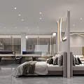 Modern Luxury Bedroom Specialty Store with Stylish Beds and Elegant Interior Design