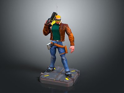 Soldier Mercenary Male Soldier Male Detective Male Detective model