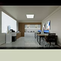ADBC Bank Modern Lobby Interior With Marble Wall Reception Desk And Green Plant