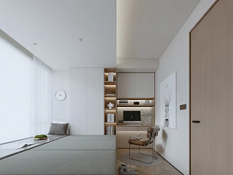 Modern Tatami Bedroom Tatami 3d model