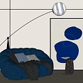 Modern Lazy Sofa Rochburg Lazy Sofa 3d model