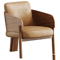 Modern Green Upholstered Accent Chair With Wooden Armrests And Walnut Wood Legs