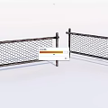 Sturdy Metal Mesh Fence With Steel Support Posts For Garden Security