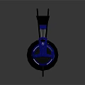 Blue Over ear Headphones With Comfortable Ear Cups And Modern Design Electronic Device